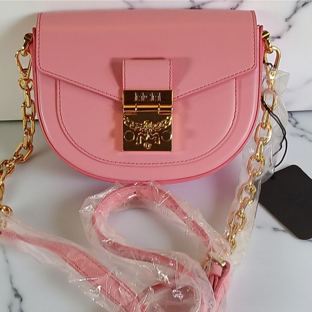 NWT MCM LIMITED EDITION Patricia Mini Crossbody Bag in Pink MSRP $1200